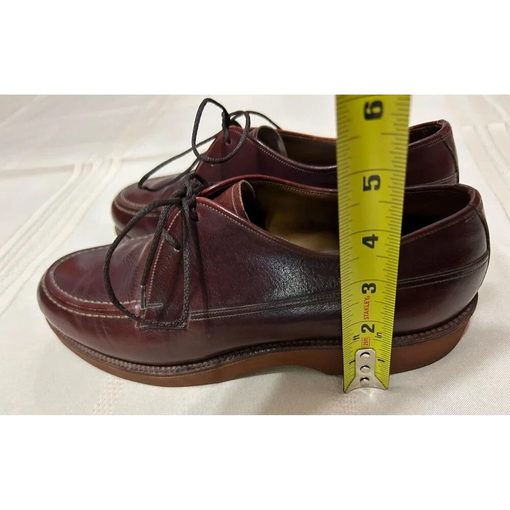 Vintage Bally Derby Shoes Burgundy Men’s Size 8